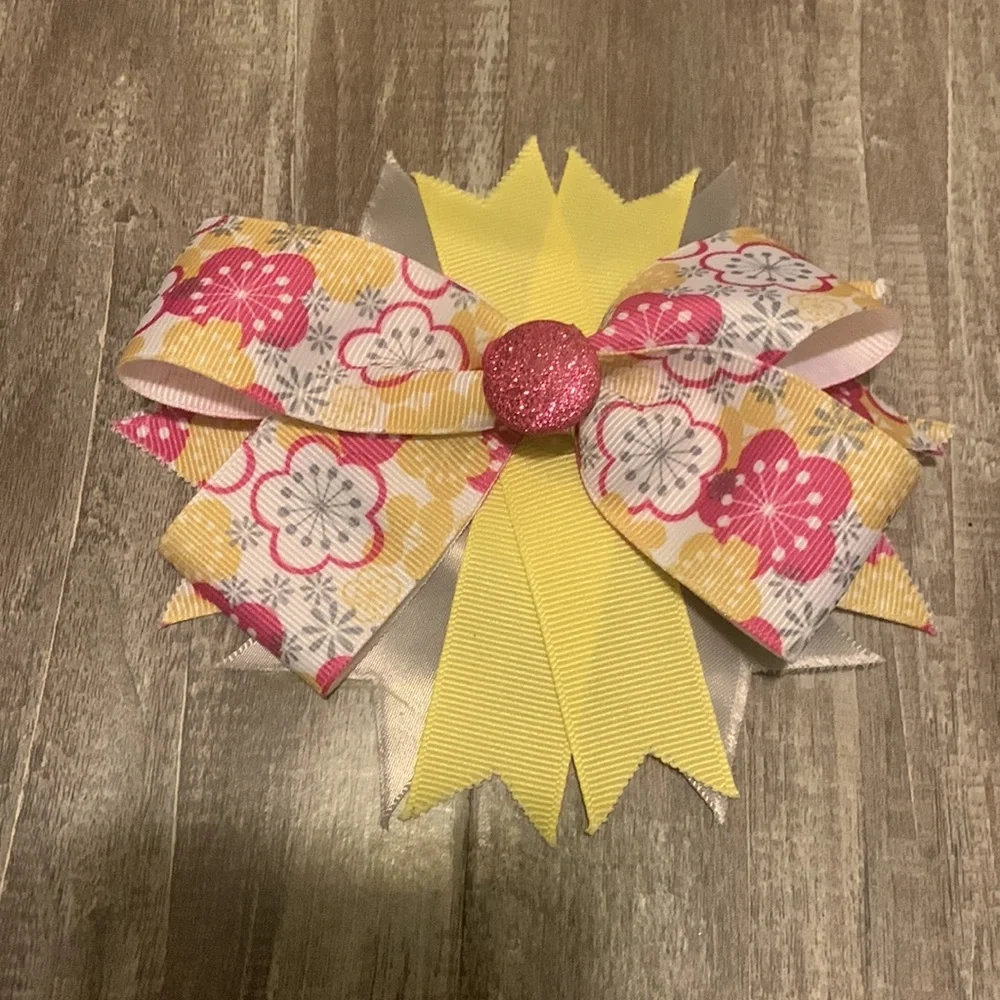 Lot of 3 Spring/Easter‎ hair bows